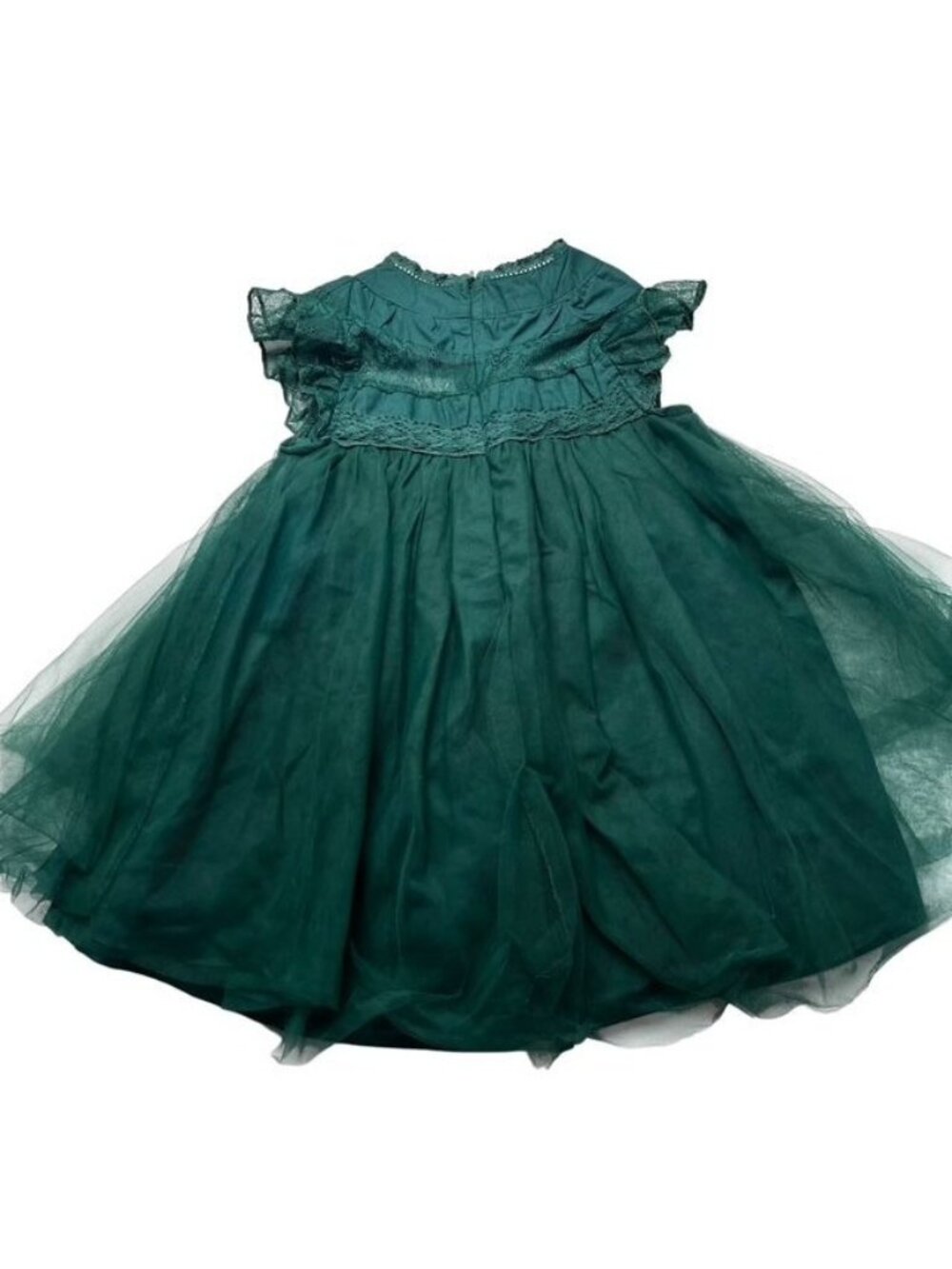 Trish Scully Mini Forest Green Tulle Dress Size 6-12 Months